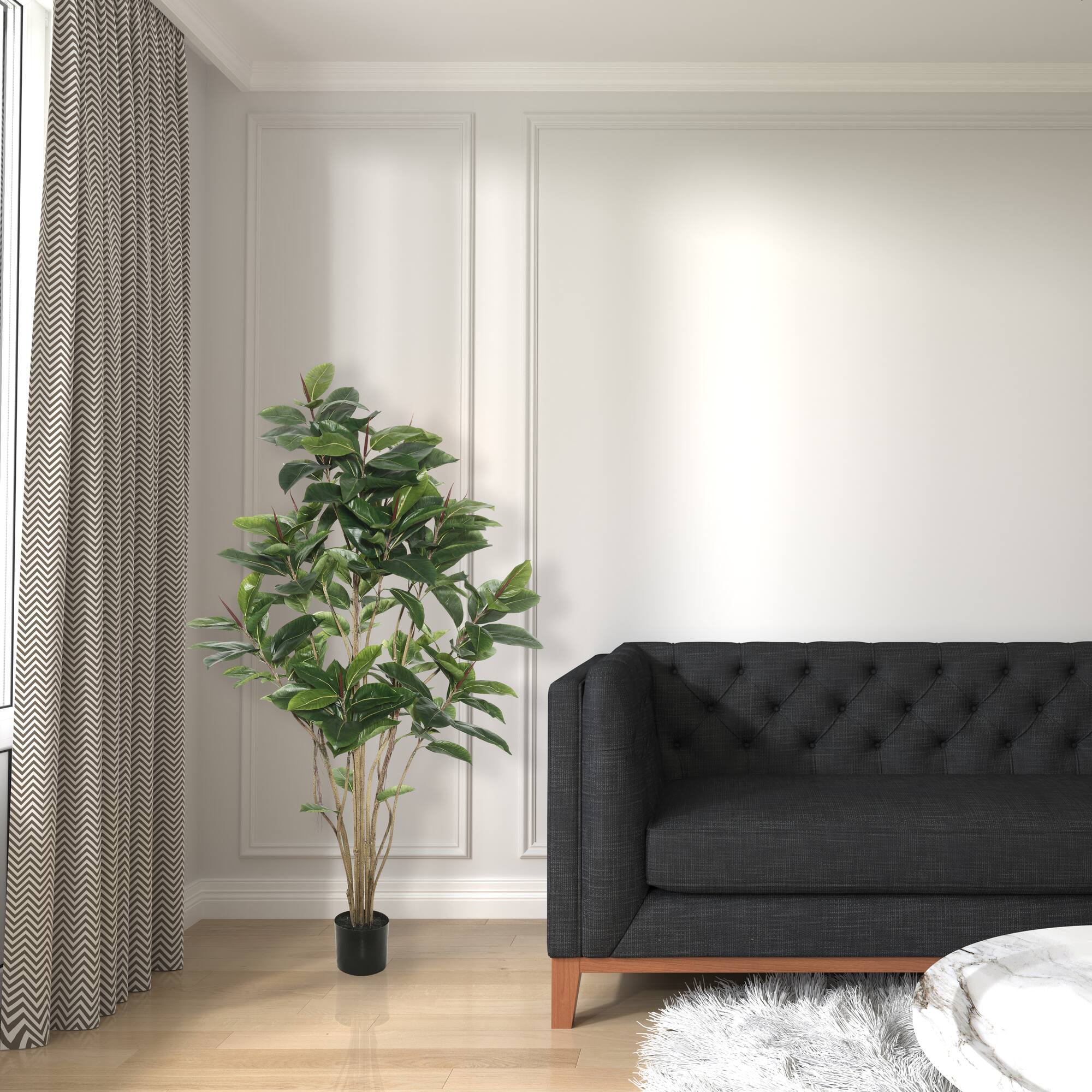 5ft. Potted Green Rubber Tree
